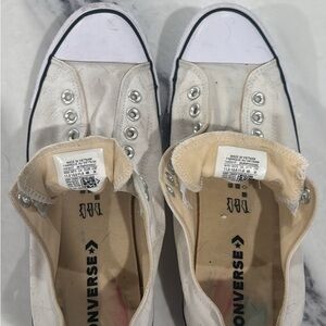 Converse Off-White Canvas Sneakers